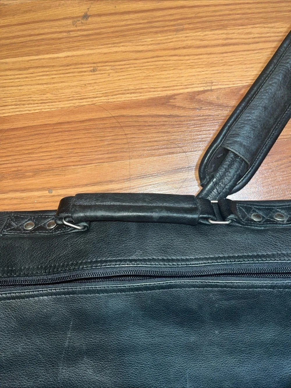 Canyon Briefcase Leather Organizer Laptop Bag